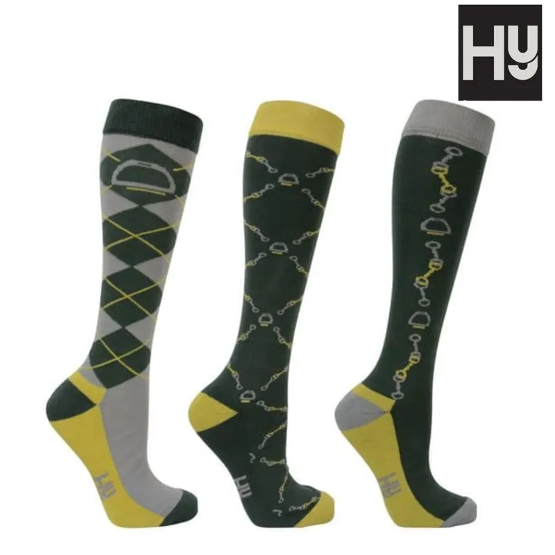 Hy Equestrian Elegant Stirrup And Bit sock Pack Of 3